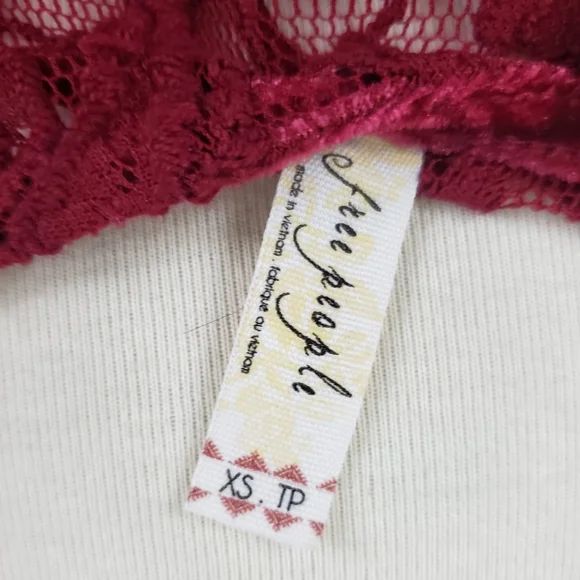 Free People Lolita Velvet Lace Peplum Top - Picture 8 of 8